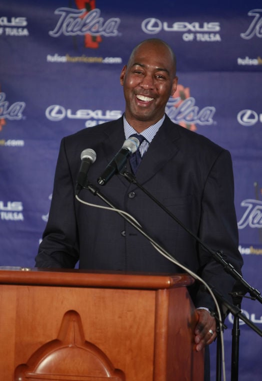 Danny Manning is introduced as Tulsa's next coach